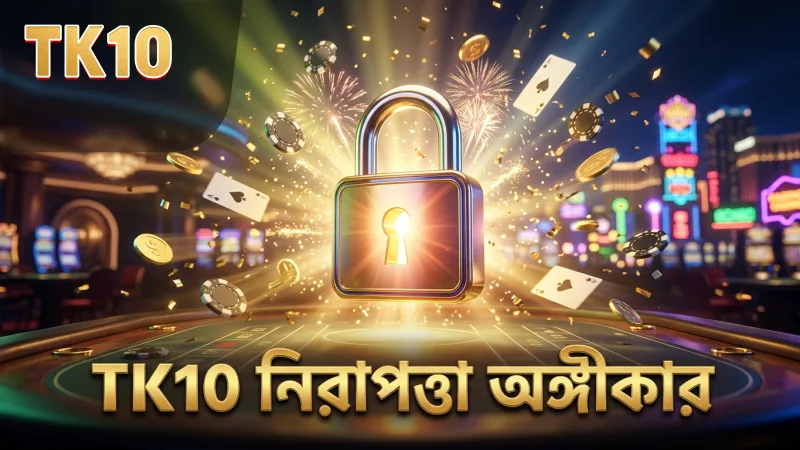 নিরাপত্তা ও দায়িত্বশীল গেমিং TK10 এর মূল ভিত্তি।