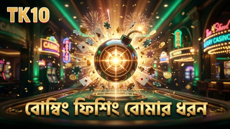বোম্বিং ফিশিং গেমে বোমার বিভিন্ন ধরন ও কার্যকারিতা।