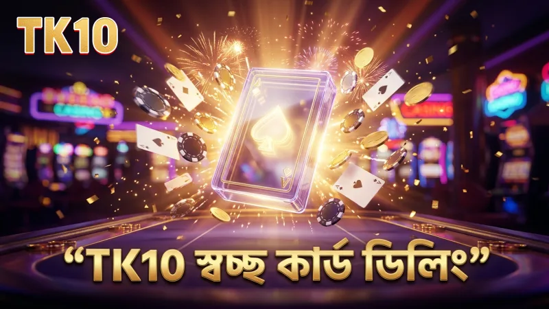 লাইভ ব্যাকারাটে TK10 এর স্বচ্ছ কার্ড ডিলিং সিস্টেম।