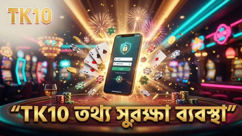 অ্যাকাউন্ট নিরাপত্তা এবং তথ্য সুরক্ষা TK10-এ প্রবল গুরুত্ব পায়।
